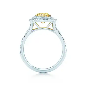 Klasiskās patiesu safīra akmens dimanta saderināšanās kāzu sievietēm cietā 14k baltā zelta joslā gredzenu komplektu pirkt \ Smalkas Rotaslietas ~ www.xenydancestudio.lv 11
