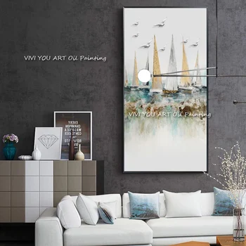 Liels laikmetīgās mākslas gatavotās kanvas glezna mūsdienu anotācija akrila handpainted naftas sienas mākslas darbu sienas attēlu mājas dekori pirkt \ Mājas Dekori ~ www.xenydancestudio.lv 11