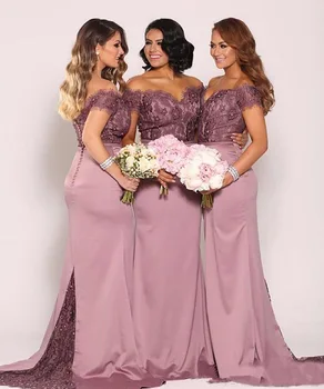 Superkimjo mežģīnes līgavas kleitas 2020 ilgi rozā tilla lētu kāzu kleitas vestido de madrinha pirkt \ Kāzu Kleita ~ www.xenydancestudio.lv 11