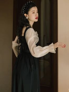 Sieviešu garām piedurknēm kleita jauns korejiešu stilā, ola elegantu v-kakla slim-fit uzvalku divrindu hip svārki jum pirkt \ Sieviešu Apģērbu ~ www.xenydancestudio.lv 11