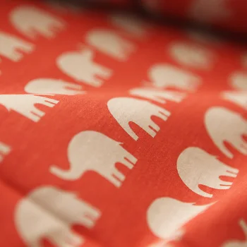 Kokvilnas Japānas Stila Multiplikācijas filmu Zilonis Red ērtiem pakaišiem komplekts sega sedz uzstādīt palagu sega sedz sega segtu spilvendrānā 1