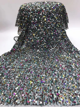 Modes tilla izšuvumu franču neto mežģīņu auduma h-111904 ar pērlītēm, lai puse kleita pirkt \ Apģērbu Šūšana & Audums ~ www.xenydancestudio.lv 11