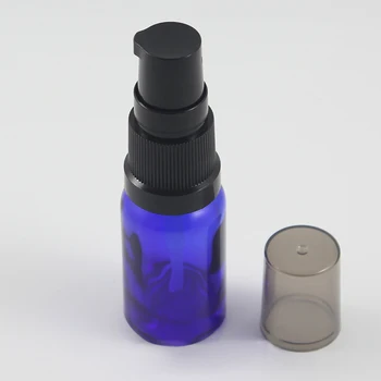 Injekcijas krāsa zila matēta tonera pudeles dozators 10 ml pudele ar plastmasas sūkņa pudele 1