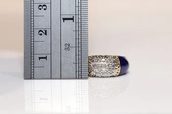6mm kārtā samazināt dabas dimanta 14kt baltā zelta saderināšanās gredzenu uzstādījumi pirkt \ Smalkas Rotaslietas ~ www.xenydancestudio.lv 11