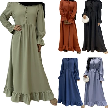 Abaya dubaija turcija arābu musulmaņu modes kleita, hijab islāmu apģērbu maxi kleitas sievietēm maroka vestidos drēbes musulman femme pirkt \ Tradicionālo & Kultūras Valkā ~ www.xenydancestudio.lv 11