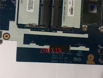 Yourui par MB 00UP259 Lenovo IdeaPad E460 Klēpjdators Mātesplatē BE460 SR2EZ i7-6500U integrēts DDR3 Pārbaudīta 1