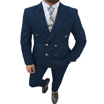 Jaunākās kažoku, elsas dizainu brūns vīriešu uzvalku formālu uzvalku slim fit izdilis 2 gabals piemērots pasūtījuma žakete terno masculino jaka+elsas 91 pirkt \ Tērpi & Bleizeri ~ www.xenydancestudio.lv 11