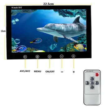9 Collu 20m 50m 100m Zemūdens Zvejai, Video Kamera Fish Finder IP68 Ūdensnecaurlaidīga 38 Led, 360 Grādu Rotējoša Kameras 1