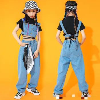 Meitene cute bow tērpi, mežģīnes, kuru linuma acs džemperi, džinsi, divas gabals, kas print jaunu 2022 rudens pavasara modes pirkt \ veikals ~ www.xenydancestudio.lv 11