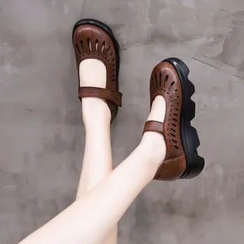 Jauns moderns dāma vintage laukumā pirkstiem t-siksna bloķēt papēžiem kurpes sandales vasarā c92 pirkt \ Papēži ~ www.xenydancestudio.lv 11