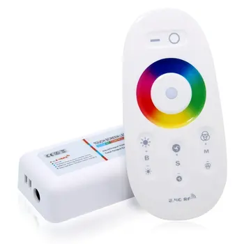 2.4 G Led Kontrolieris Touch Paneļa RGB Kontrolieris 18A RF Wireless Touch Panel LED Tālvadības pults, Lai RGB Lentes Izmantošana 1