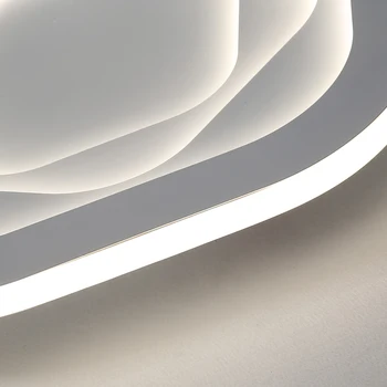 Daudzstūra Modernu LED Lustras augstu spilgtumu spīdumu led Minimālisms Balta Guļamistaba Livingoom eju Griestu Lustras apgaismojums 1