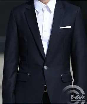 2018 karstākie pārdošanas navy korejas vīriešu uzvalki tendence korejiešu versija uzvalku un Biznesa Slim gabalu 1