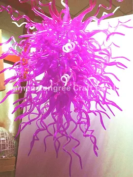 Senay zibens, cilindru auduma pušķi lustra, violeta pirkt \ Griestu Lampas & Fans ~ www.xenydancestudio.lv 11