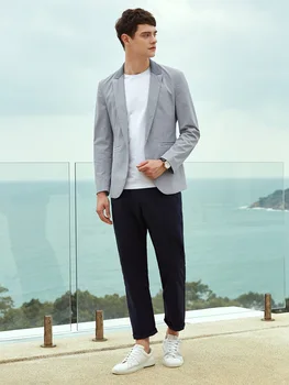 Smart Casual Slim Fit Uzvalki Vīriešu Kāzu Vīriešu Formālu Tērpi Modes Biznesa Gadījuma Traje De Chaqueta Hombre Bleizeri BG50BS 1