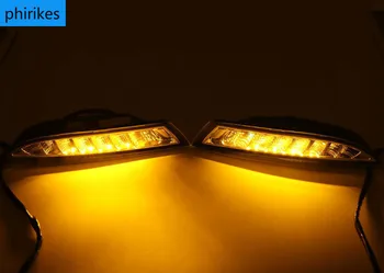 Par Volkswagen Scirocco 2008. - 2013. Gadam Dzeltens Pagrieziena Signāla Relejs Ūdensizturīgs 12V Automašīnas LED dienas gaitas lukturi Dienas Gaismas lukturi