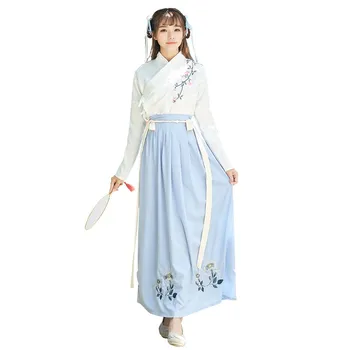 Seno Pasaku Princese Tang Apģērbu Ķīnas Tautas Deju Tērps Sievietēm Hanfu Kleitu Elegants Austrumu Deju Kostīmu Cosplay 1