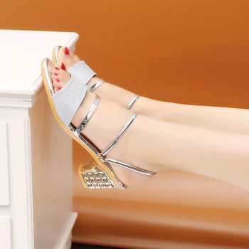 Sieviešu luksus bling bling rhinestone siksnas augstas platformas sandales kristāla pliks black atpakaļ rāvējslēdzēju-up augsts papēdis sandales pirkt \ Papēži ~ www.xenydancestudio.lv 11