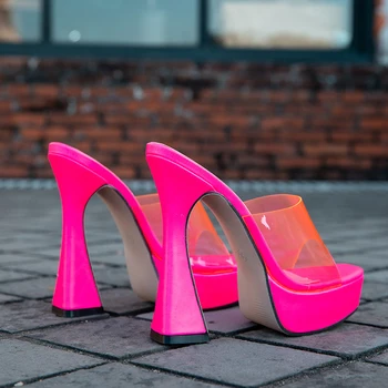 Dipsloot meitenes skaida melnās bārkstis 6/8/10 cm plānas papēžiem slingback sandales sieviete vienā rindā sprādzes sexy puse kleita kurpes izmērs 33 pirkt \ Papēži ~ www.xenydancestudio.lv 11