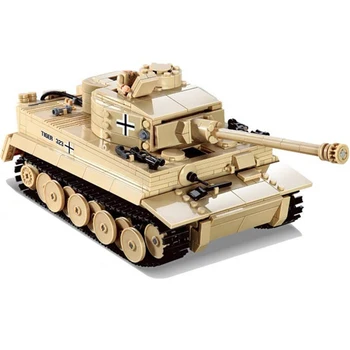 WW2 Militāro 995pcs Panzer vācu King Tiger Tanku Celtniecības Bloku Uzbrukumu ar 2 Karavīrs Armijas Skaitļi Ķieģeļi Bērniem, Rotaļlietas, Dāvanas 1