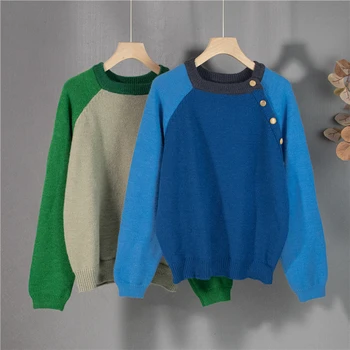 Vīriešu ziemas lielajam trikotāžas džemperis džemperis toolkit japāna vintage cieto o-veida kakla rudens ziemas kafijas vīriešu adīt džemperi pirkt \ Jakas ~ www.xenydancestudio.lv 11