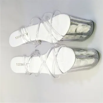 [fvfv]pu cross-neizšķirts sandales peep toe plānas augsta papēža bling ir 2021. jaunu vasaras modes paslīdēt uz robežojas banketa sieviešu kurpes pirkt \ Papēži ~ www.xenydancestudio.lv 11