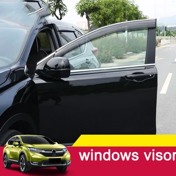 4GAB Loga Lietus Sejsegu Auto Windows Aizsardzības Lietus ekrāna Vizieri Vāks Priekš Honda CRV 2017 1