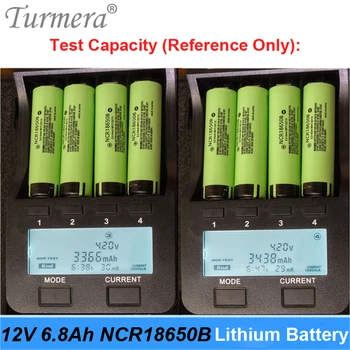 Uzlādējams litija Akumulatoru baterija 12V 6.8 Ah NCR18650B 3400mAh Šūnu Elektrisko Laivu un Nepārtraukta Strāvas Padeve 12V Turmera 1