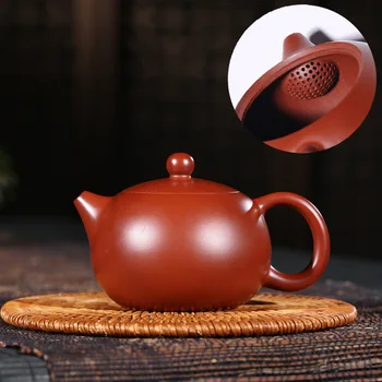 Yixing tēja tēja slaveno kvalitātes preces visu roku izģērbies rūdas kvalitātes dahongpao atmiņas kartes vāciņu bumbu caurums xi shi pot 1