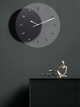 Mazo mūsdienu dizaina sienas pulkstenis klusums dzīvojamā istaba modes pulkstenis sienas radošo vienkārša guļamistaba orologio casa mājas dekoru qab50wc pirkt \ Pulksteņi ~ www.xenydancestudio.lv 11