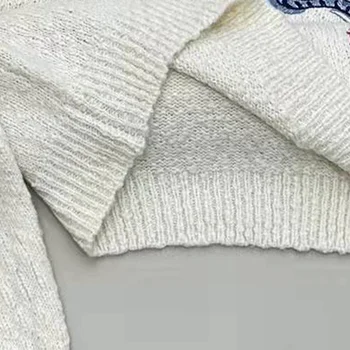 Sieviešu sabiezēt džemperis bat puff piedurknēm lielgabarīta rudens ziemas 2021 korejiešu stilā casual sadalīt cieto adīšanas džemperi, topi pirkt \ Jakas ~ www.xenydancestudio.lv 11