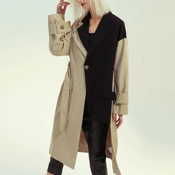 Ir 2021. pavasarī, rudenī jaunu korejiešu vilnas jaka, mētelis sieviešu elegants temperaments slim vilnas mēteļi tīrtoņa krāsu sieviete ilgi outwear pirkt \ Jakas & Mēteļi ~ www.xenydancestudio.lv 11