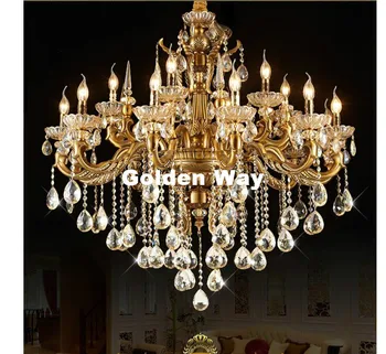 Pasaku eiropas stila lustra konjaks kulons crystal svece luksusa gaismas led lampas mājas viesnīca zāle pirkt \ Griestu Lampas & Fans ~ www.xenydancestudio.lv 11