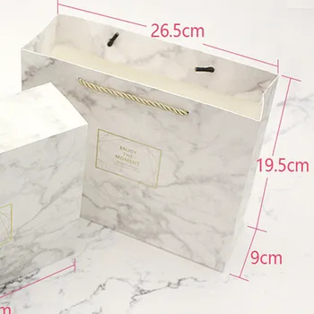 2018 radošo marmora dāvanu maisiņi pārnēsājamās somas, lai kāzu dekori pārtikas mēness kūka iepakojuma casamento dekoru dod priekšroku piegāde