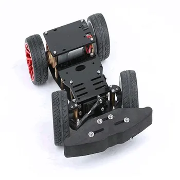 Šasijas Arduino smart auto stūres iekārta stūres 4wd automašīnas aizmugures piedziņas metāla mehānisko PS2 kontroles Diy Riteņu Robotu Automašīnas Šasijas Diy 2