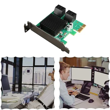 SATA PCIE Paplašināšanas Karti PCI-E, lai 4-Port SATA3.0 6 gb / s Adapteris Karte Nodrošina Karstā Pārnese, SATA Interfeiss 2