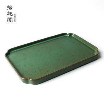 ★Rupjas māla PODI, ņemot pot pot pad Japāņu sausā putu paplātes keramikas tējas tējas paplāte paplātes kung fu tēja tējas paplāti 2