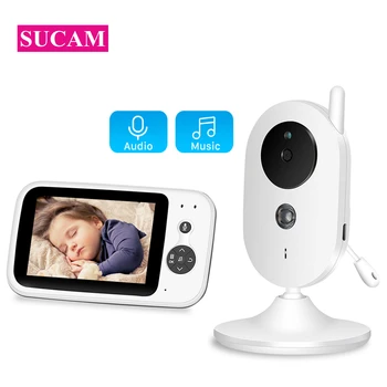 Wifi Digitālās Fotokameras Baby Uzraudzīt, 3.5 collu TFT Ekrāns, Temperatūras kontroles divvirzienu Sarunu Nakts Redzamības Drošības Battery Monitor 2