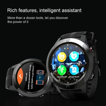 LOKMAT SMA-TK04 Smart Skatīties 1.3 collu Ekrāns BT3.0/4.0 Sirds ritma Signāls Tālvadības Kameras GPS Sporta Smartwatch Android 4.4/iOS 8.0 2