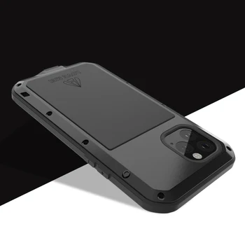 Tālrunis Lietā Par iPhone 11 Pro Max, Metāla, Alumīnija Ūdensizturīgs Triecienizturīgs Aizmugurējo Vāciņu Priekš iPhone 11 Pro XS Max XR nepievelk putekļus 2