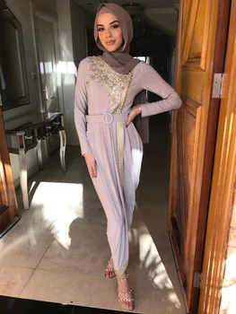 Turcijas Dubaija Apģērbu Izšūšana Frēzēšana Abaya Vairumtirdzniecības Musulmaņu Gara Kleita Sievietēm Islāma Apģērba Musulman Ansambļi Lsm265 2