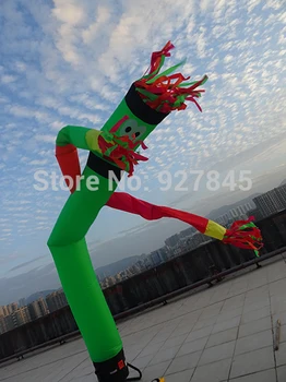 Piepūšamās Vilnis Vienu Kāju Multicolor Ieroču Gaisa Dejotāja Sky Dejotājs 6m Reklāmas Inflatables 2