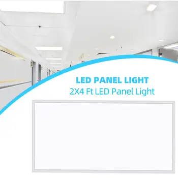 LED Panelis Gaismas,2x4 ' FT,0-10V Aptumšojami,7800 Lm,5000K Dienasgaismu Baltā Krāsā(6 Gab.) 2