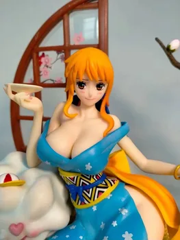 Viens Gabals GK Wano Valsts Kimono Nami Rīcības Attēls 26cm Modelis Anime Prototips Statuja Kolekcijas Rotaļlietas Darbvirsmas Apdare Figma 2