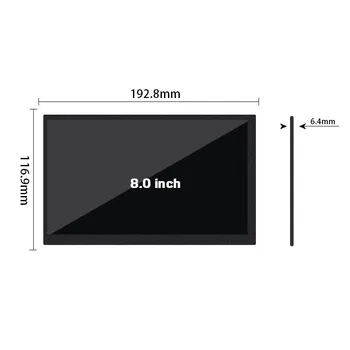 Sākotnējā 9 Collu LVDS LCD ekrāns DJ090IA01A Izšķirtspēja 1200*720 Spilgtumu 750 Kontrasts 1000:1 2