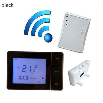 Wireless Touch Ekrāna Programmējams termostats, Temperatūras regulators, lai katls gāzes sienas karājas plīts 5.A 220V 2
