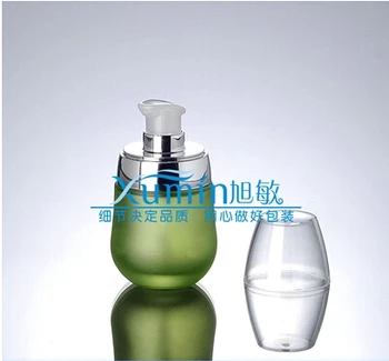 EM2 Tilpums 30ml zaļa matēta stikla losjons pudeli ,nospiediet sūkni pudeles ,stikla pudeles,kosmētikas konteineru 2