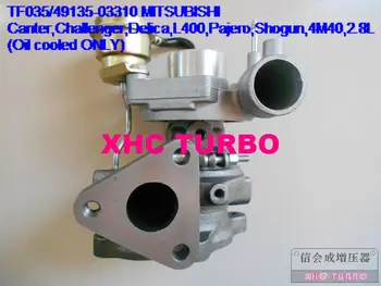 JAUNU TF035 49135-031310 03310 Turbo Turbokompresoru par MITSUBISHI Canter,Challenger,Delica,L400,Pajero,Shogun,4M40,2.8 L(Eļļas) 2