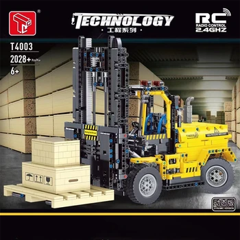 T4002 Projektēšana APP RC Buldozers, Celtnis Dump Truck 20008 Celtniecības Bloki Pilsētas Būvniecības Transportlīdzekļa Automašīnas Ķieģeļi Rotaļlietas Bērniem Dāvanas 2