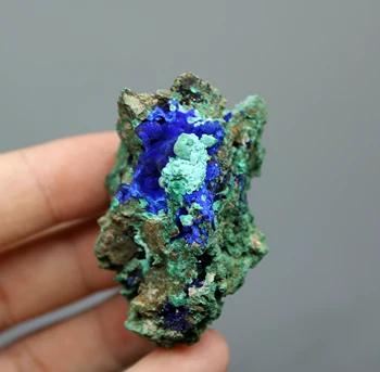 61g Dabas skaisti Azurite un Malahīts simbolisko minerālu paraugu kristāla Akmeņi un kristāli, Dziedniecība crystal 2